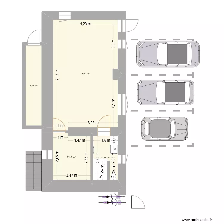 Maison Elise. Plan de 10 Pièces et 138 m²