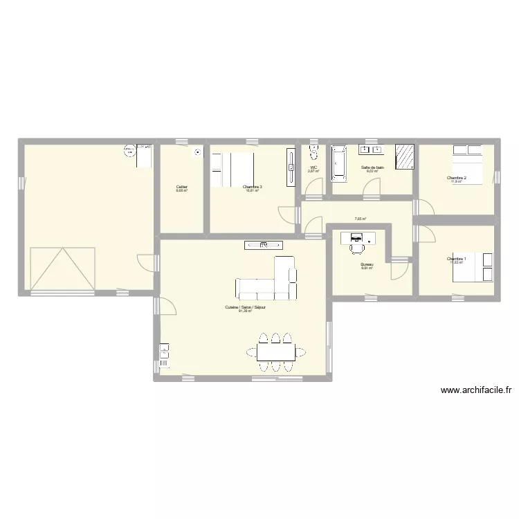 Projet maison. Plan de 