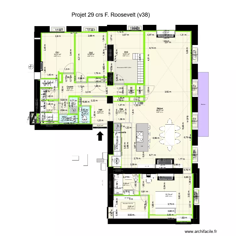 29 crs FR v40 ss meubles. Plan de 29 crs FR v40 ss meubles. Plan de