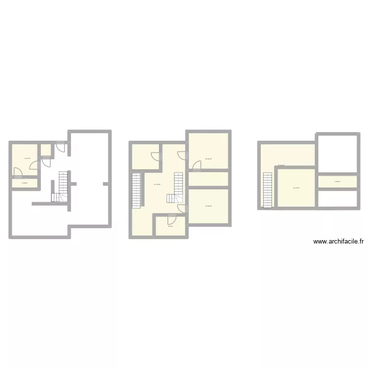 Maison fau. Plan de 9  et 123 m²