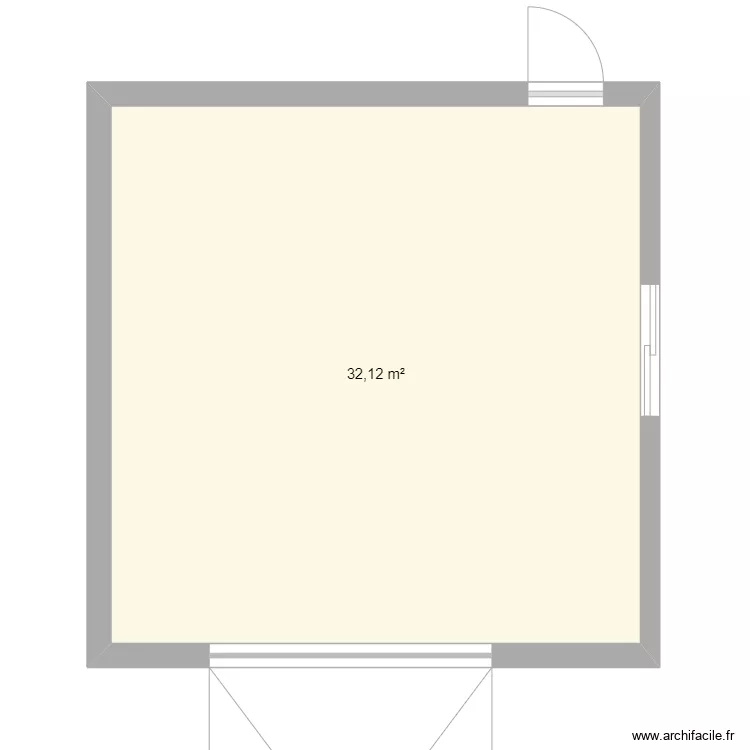 garage maison rouge. Plan de 