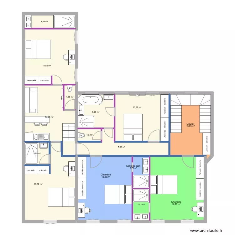 CHATEAUBRIAND R+1 v6. Plan de CHATEAUBRIAND R+1 v6. Plan de