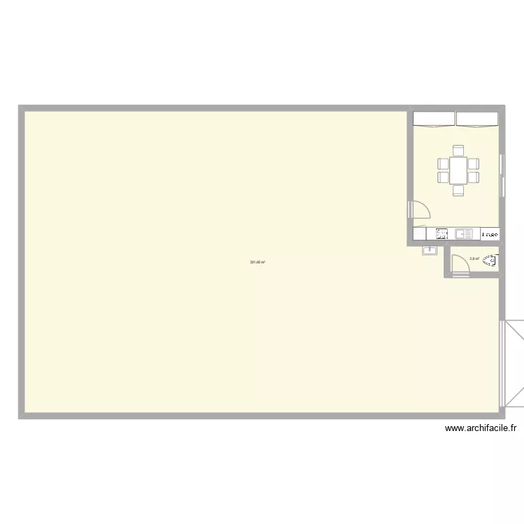 BELHACHE ATELIER. Plan de 2 Pièces et 304 m² BELHACHE ATELIER. Plan de 2 Pièces et 304 m²