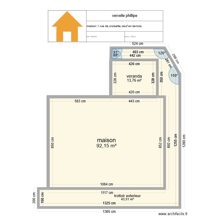 vervelle phillipe. Plan de 0 pièce et 0 m2