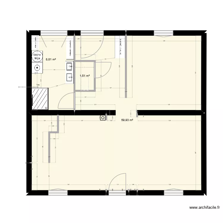 Neuvic .. Plan de 3  et 70 m²