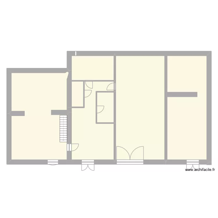 PLAN MODIF GRANGE 2. Plan de 4  et 227 m²