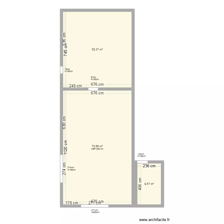 Grange les audoni&egrave;res. Plan de 