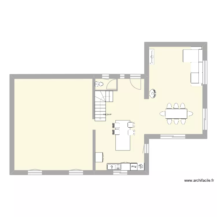 Maison la Londe. Plan de 1  et 115 m²