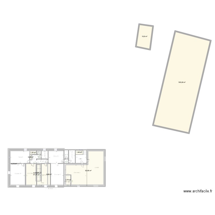 THANNENK. Plan de 24 pièces et 673 m2