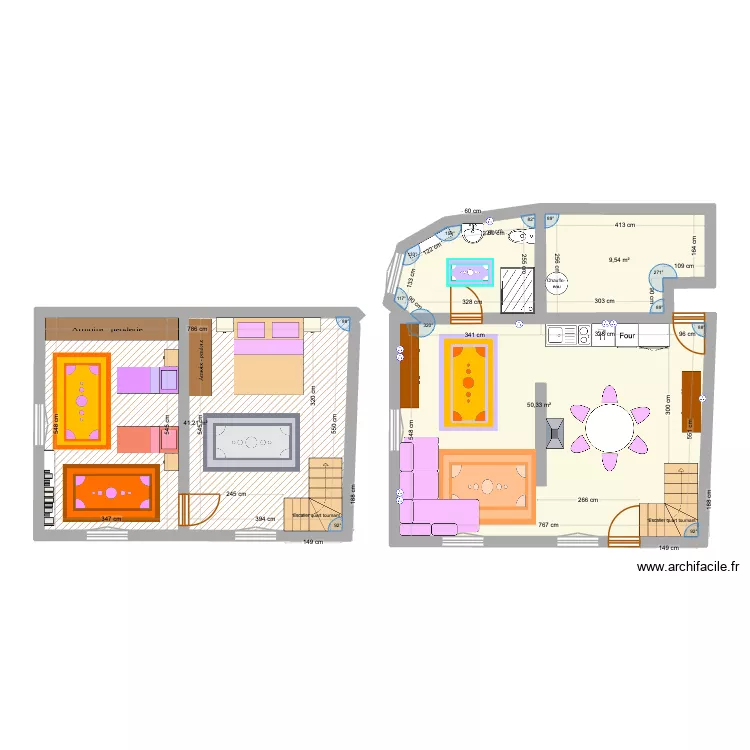 Faverolles_maison_TEAMVETO. Plan de 3 pièces et 101 m²