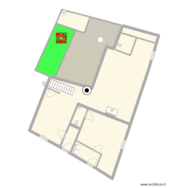 maison test rénovation 1 (maison). Plan de 8 pièces et 137 m2