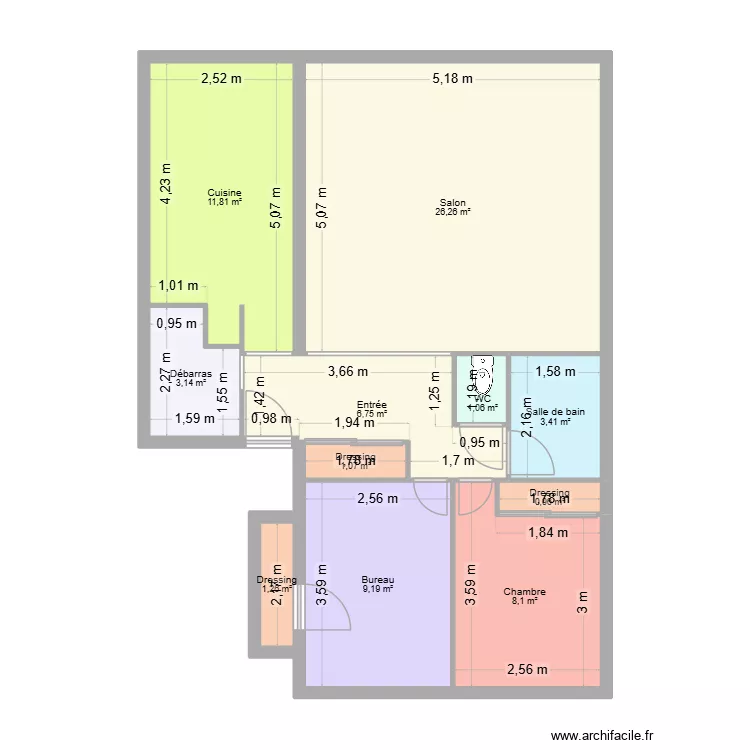 16J. Plan de 10 Pièces et 72 m² 16J. Plan de 10 Pièces et 72 m²