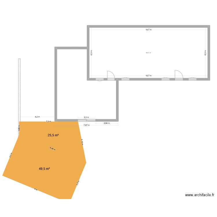 carport8. Plan de 1 pièce et 93 m2