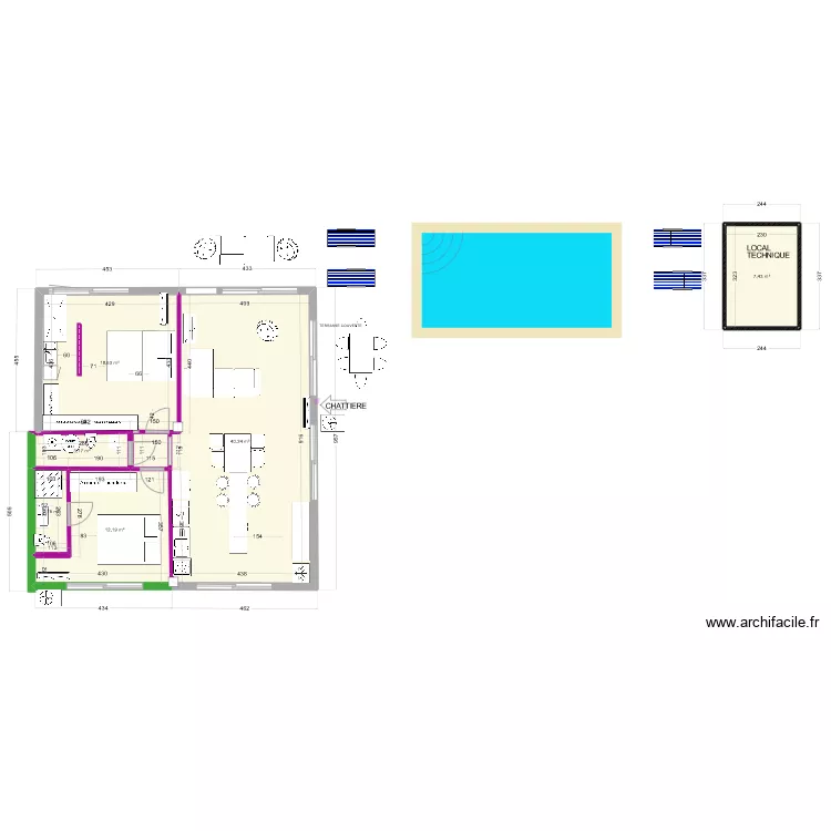 DEVOIS LOT B cuisine en bas. Plan de DEVOIS LOT B cuisine en bas. Plan de