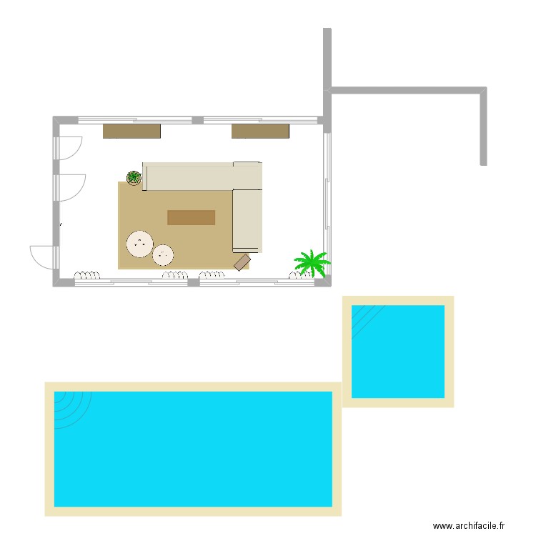 Pool House La Rémondière 2. Plan de 0 pièce et 0 m2