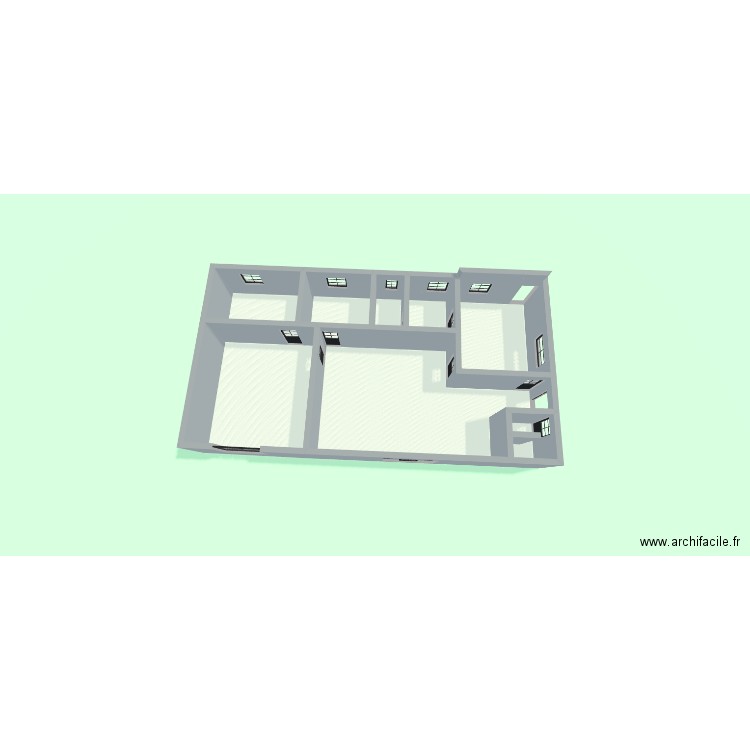 sin1. Plan de 8 pièces et 120 m2
