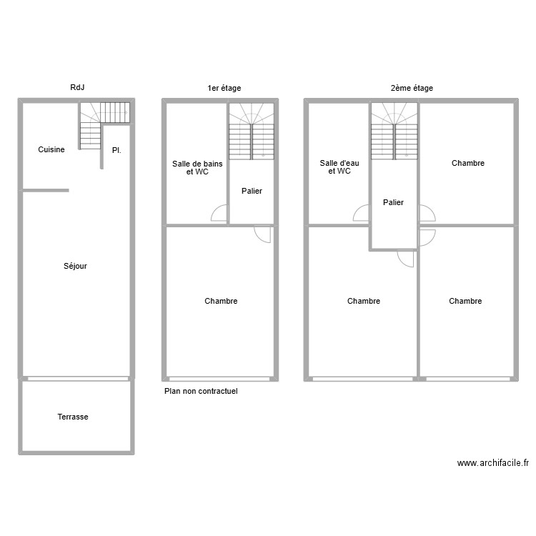 fechner. Plan de 10 pièces et 302 m2