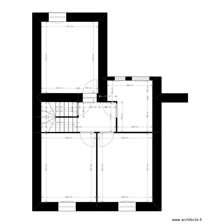 COSTE. Plan de 12 pièces et 199 m2