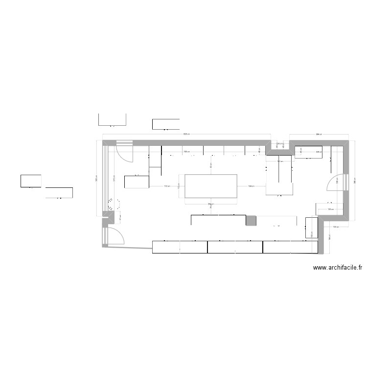 magasin. Plan de 0 pièce et 0 m2