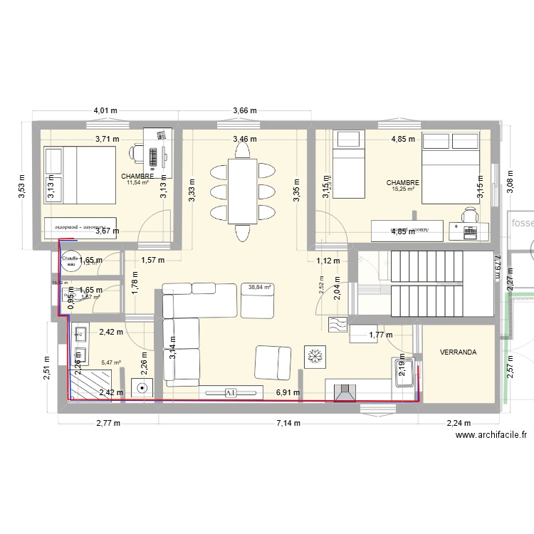 RDC R1 R2 terrasse ver 3.4. Plan de 27 pièces et 284 m2