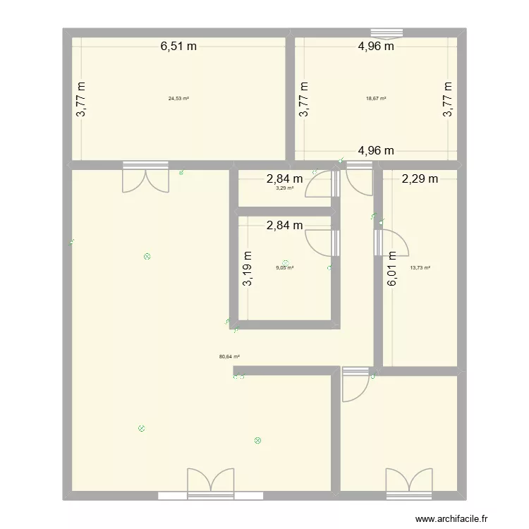 elec maison. Plan de 6  et 150 m²