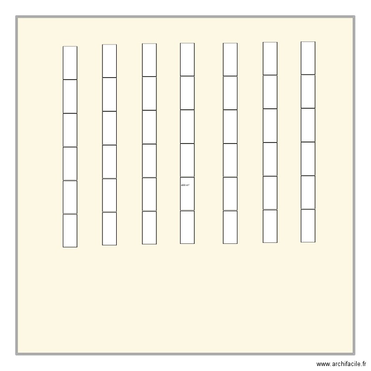 Reboul blackline. Plan de 1 pièce et 400 m2
