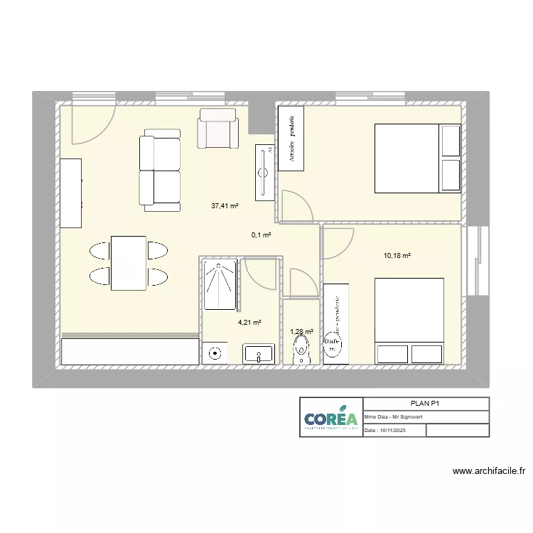 PLAN AMELIE P3. Plan de PLAN AMELIE P3. Plan de