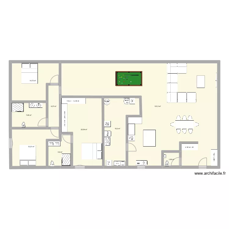 Loft aci. Plan de 