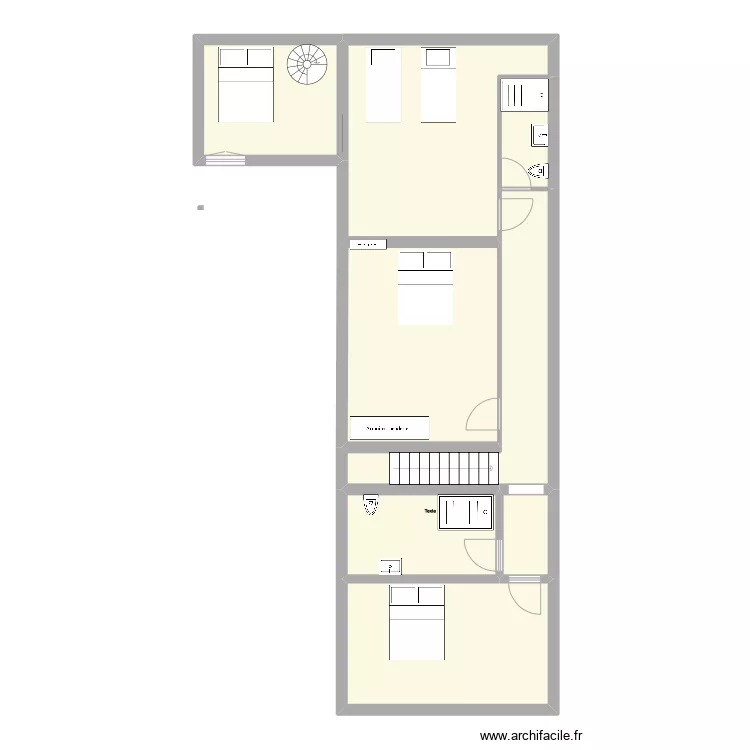 Plan Chantal Sainte C&eacute;cile les Vignes. Plan de 