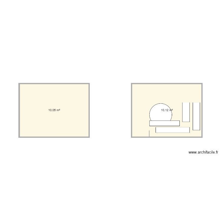 implatation meuble SDB. Plan de 0 pièce et 0 m2
