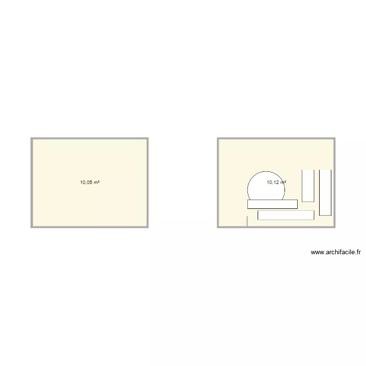 implatation meuble SDB. Plan de 