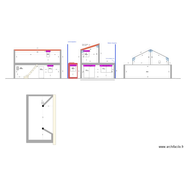 TEST EXT. Plan de 7 pièces et 97 m2