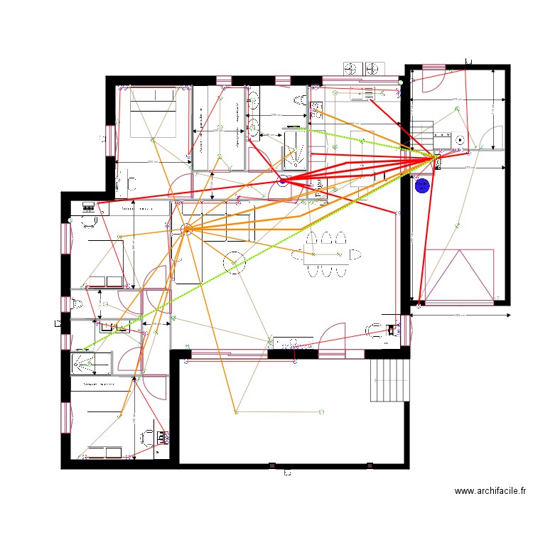 plan interieur electrique . Plan de 0 pièce et 0 m2