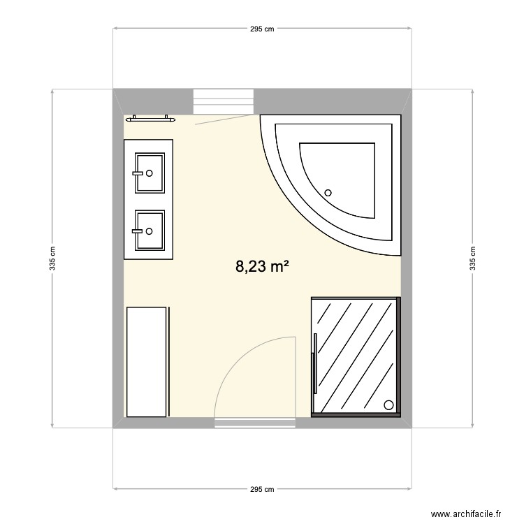 Salle de bain étage. Plan de 0 pièce et 0 m2