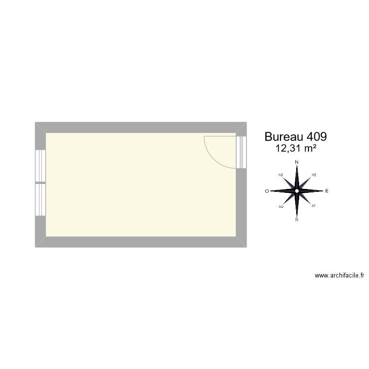 Bureau R 409. Plan de 0 pièce et 0 m2