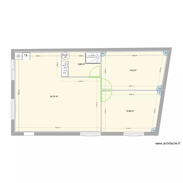 maison de location. Plan de 