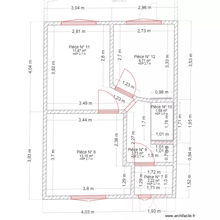 SAID LILLE MARC EN BAREUL . Plan de 