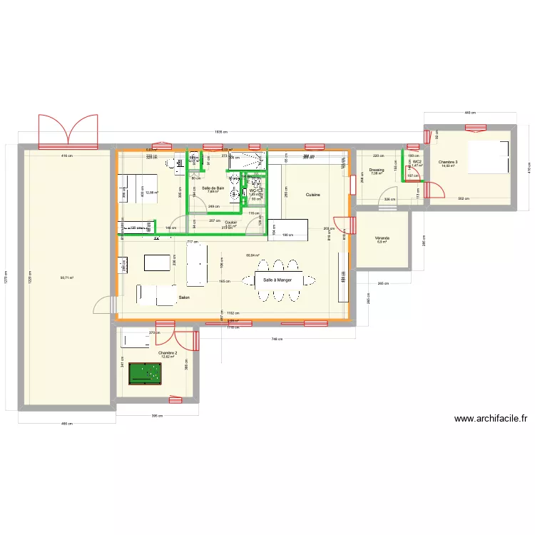 Villa Cuers 5. Plan de 