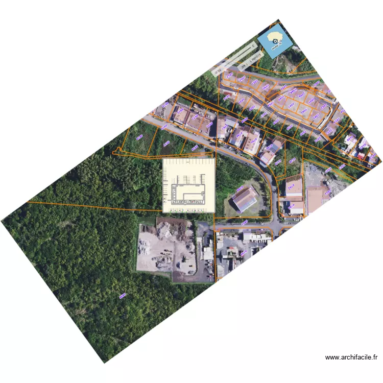 gste. Plan de 42  et 7974 m²