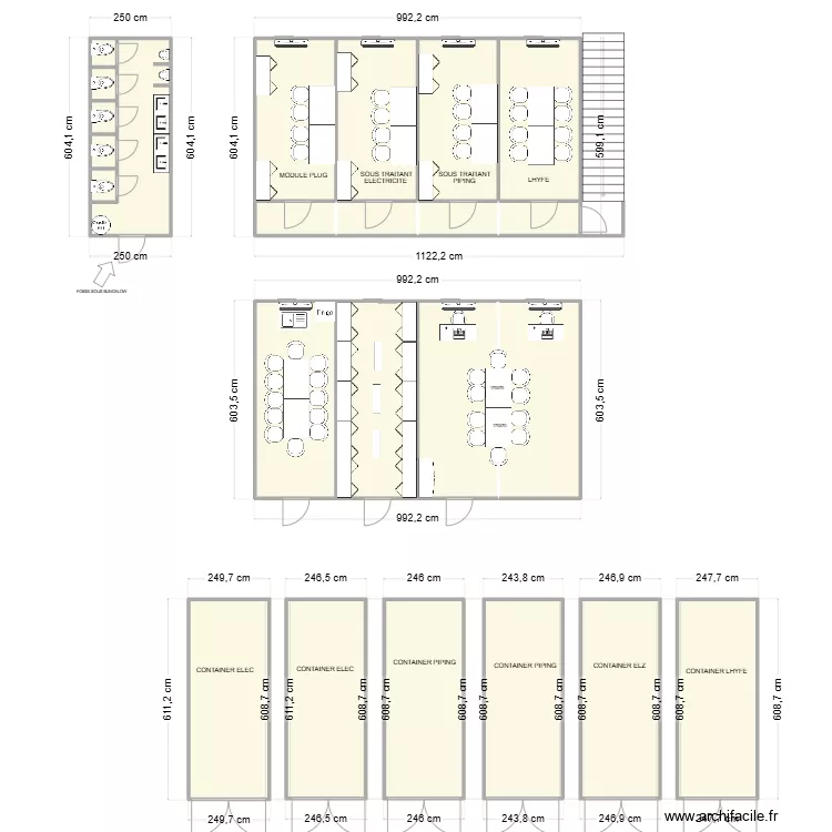 LHYFE CHANTIER CHEYLAS R+1. Plan de 