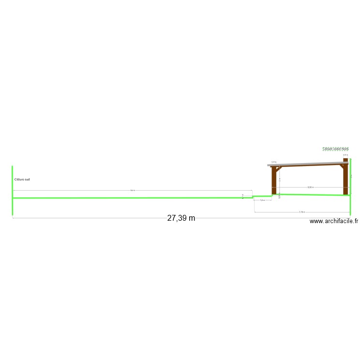 PCMI3 Plan de coupe Carport - Avant. Plan de 0 pièce et 0 m2