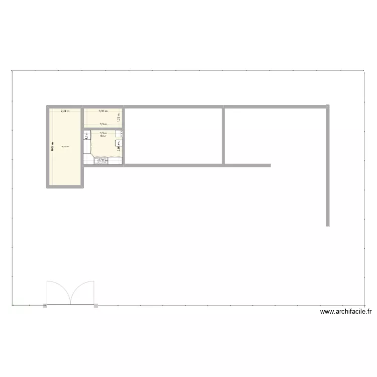 Plan1. Plan de 2 et 34 m² Plan1. Plan de 2 et 34 m²