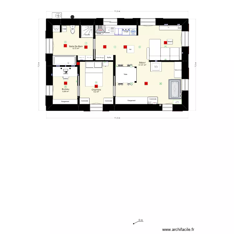 Maison Am&eacute;liorer Copie 3.1 version 5.4. Plan de 