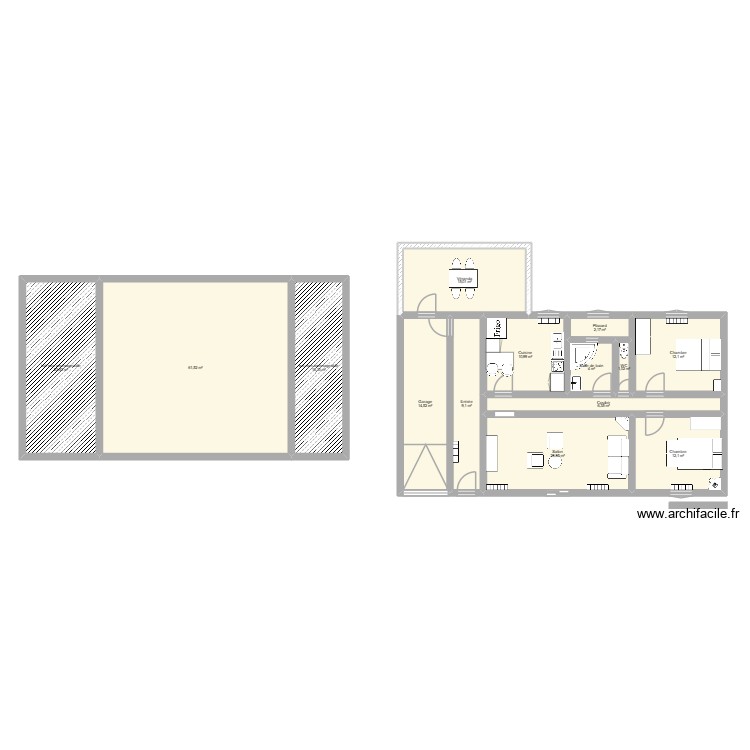 avant. Plan de 0 pièce et 0 m2