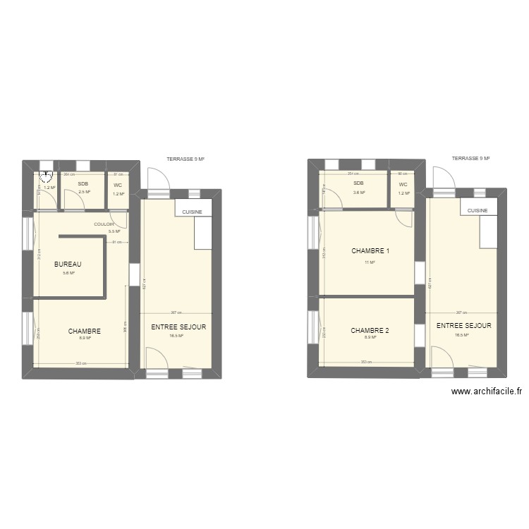 PILLA. Plan de 7 pièces et 82 m2