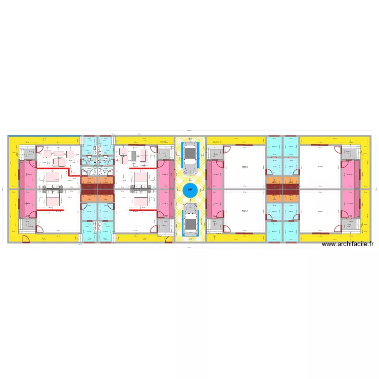 Jacqueville Studio Transformation V2. Plan de 