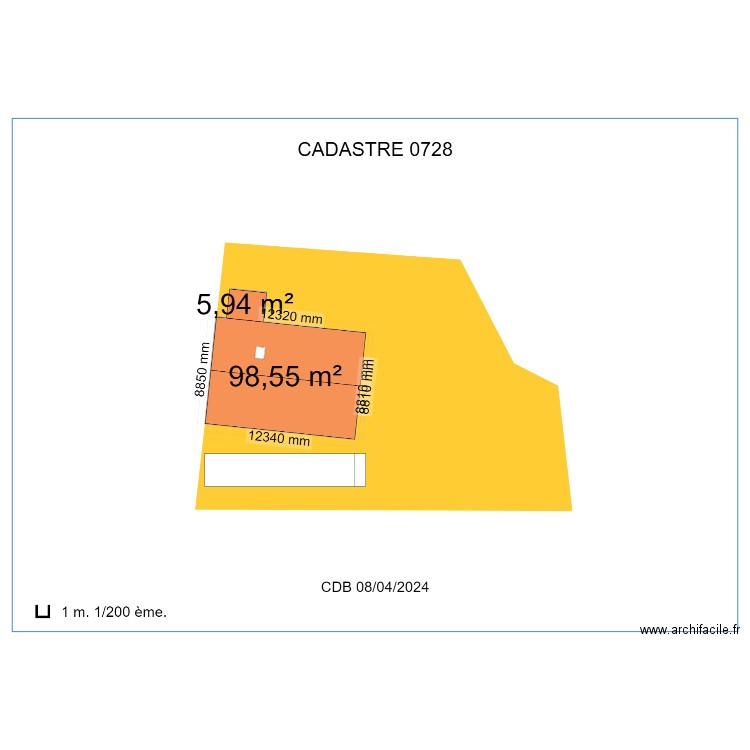 test 1. Plan de 0 pièce et 0 m2