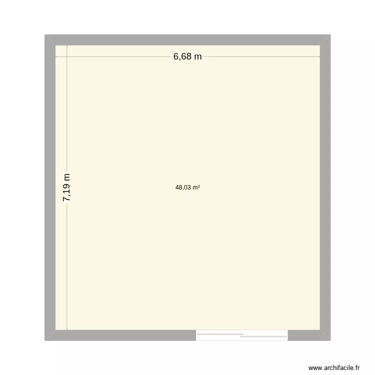 projet 1. Plan de 2  et 69 m²