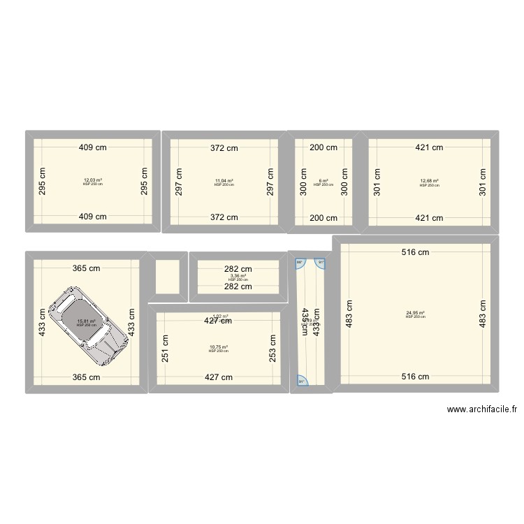 Maison jeu du mail . Plan de 0 pièce et 0 m2