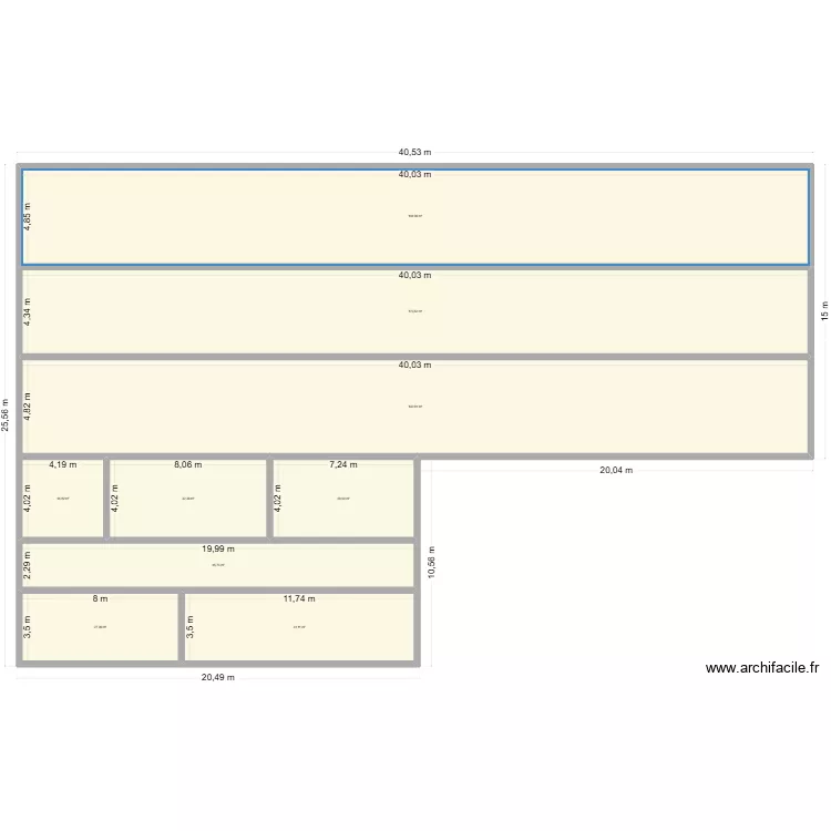 variante sans s&eacute;choir. Plan de 
